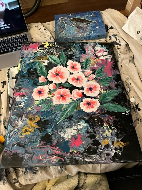 Wild Flowers Abstract Painting